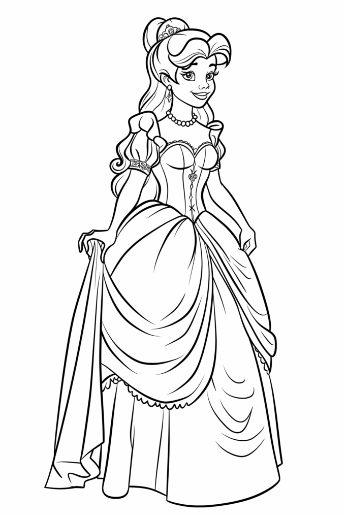 Princesses Colouring Pages - Printables