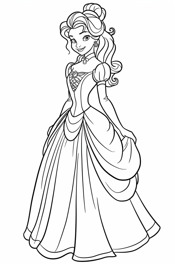 Princesses Colouring Pages - Printables