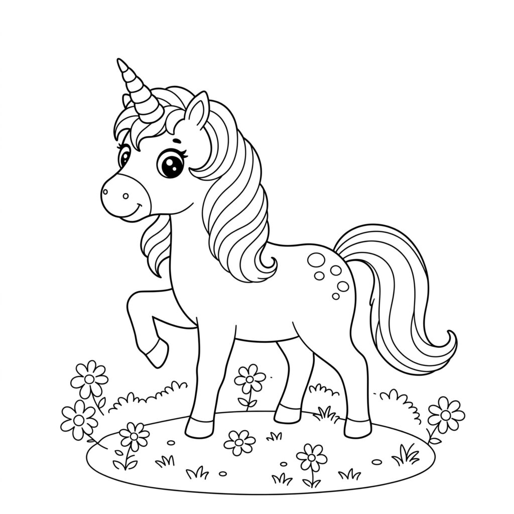 unicorn coloring page